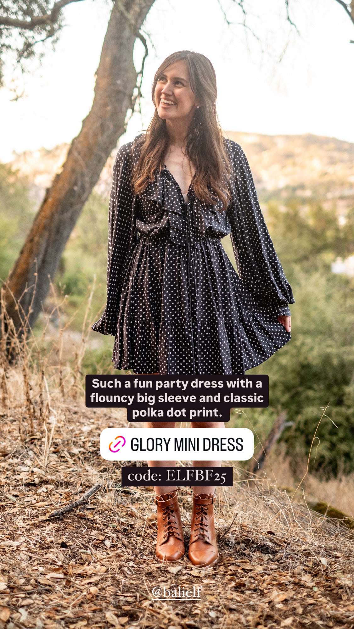 BaliElf Poilka Dot Mini Dress - Medium