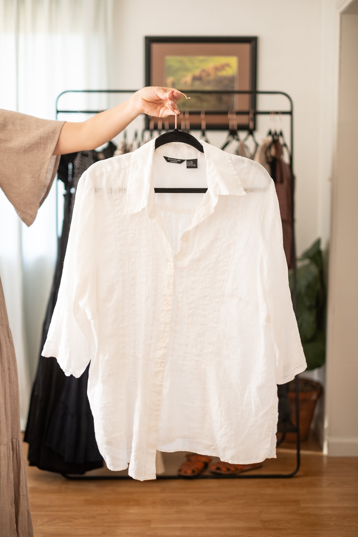 Linen Blouse - Size 2X