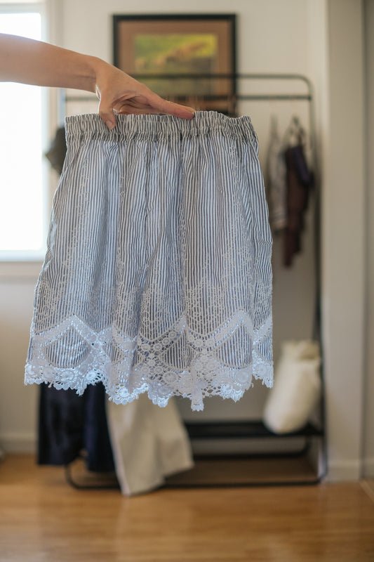 Handmade Striped Short Set