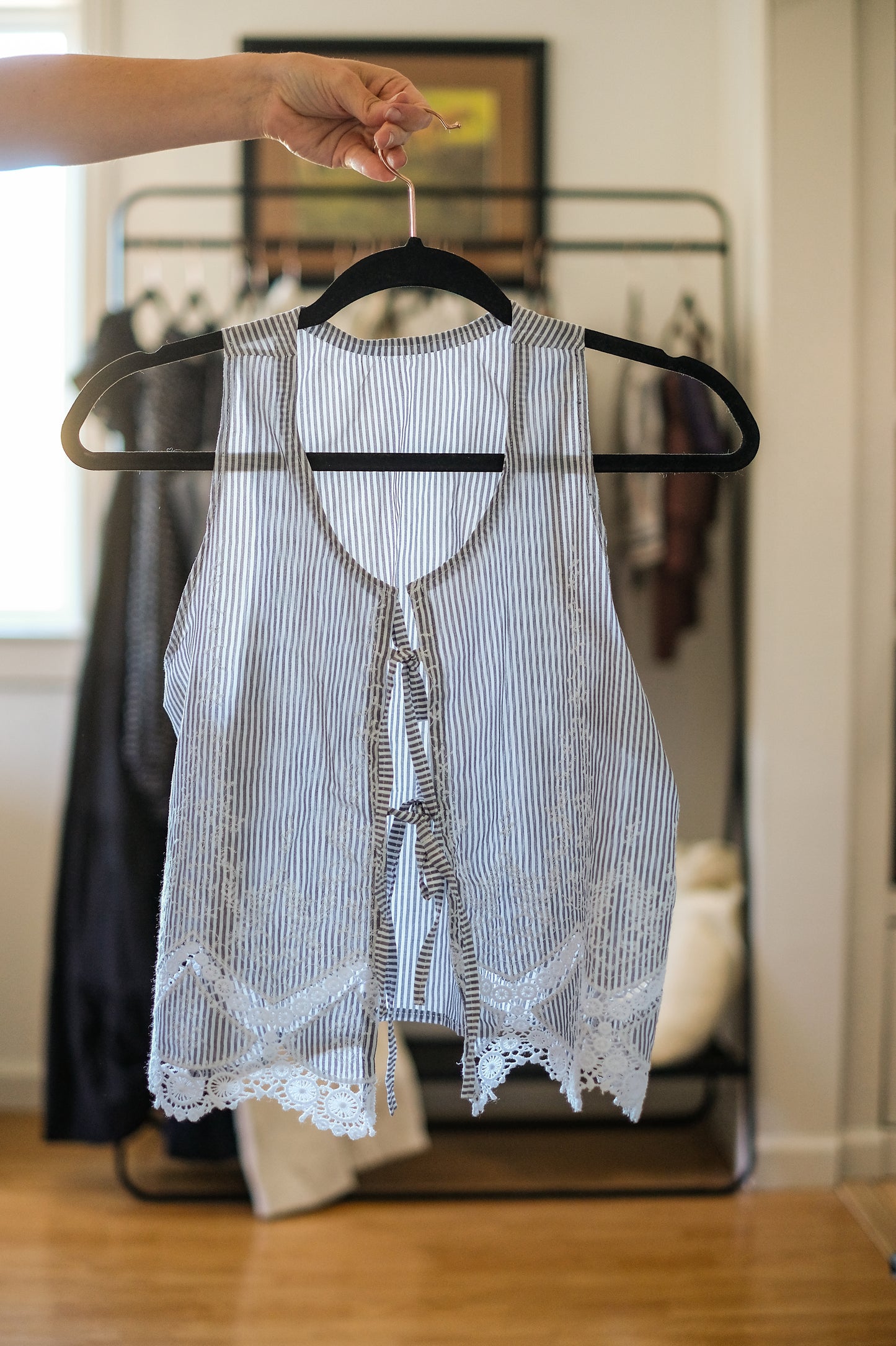 Handmade Striped Short Set